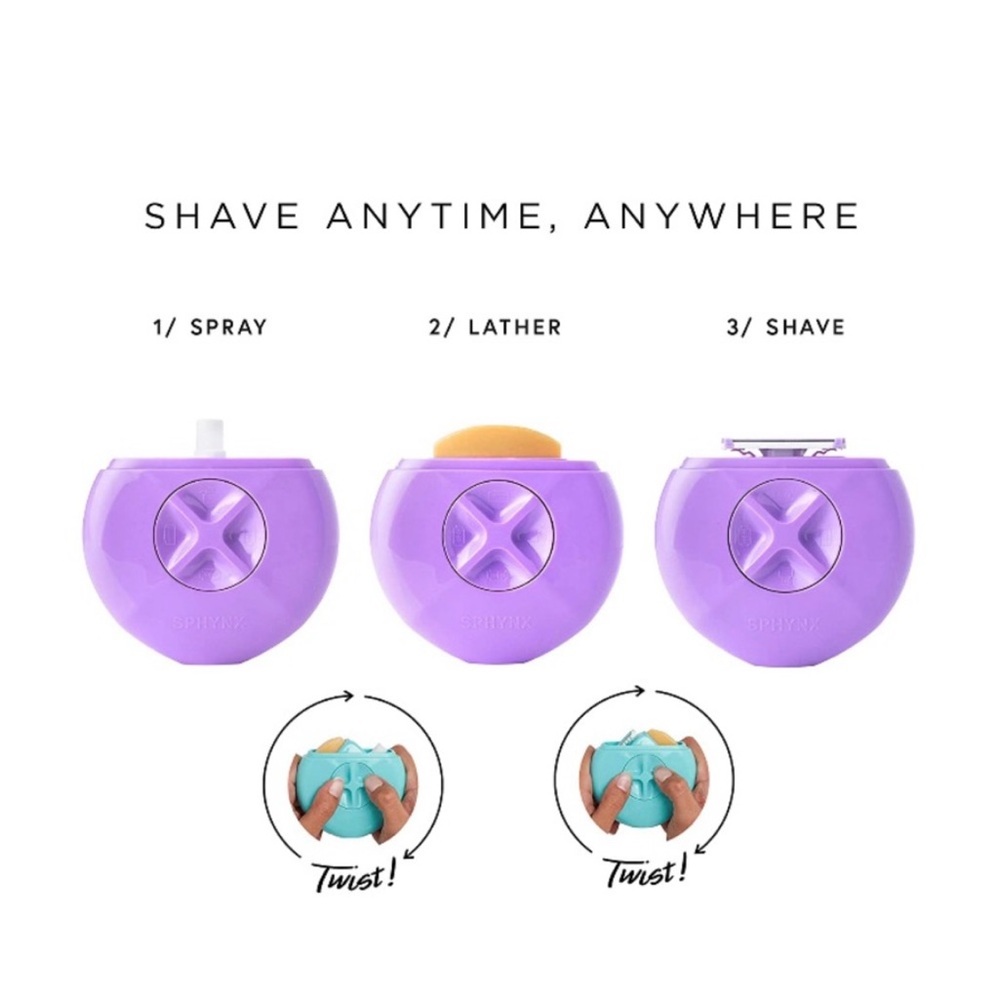 🌻3/$20 🆕 Sephora Sphynx All-in-One Portable Razor Travel Women’s Razor - Picture 3 of 16